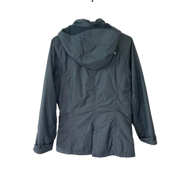The North Face Women Blue Teal Insulated Hooded HyVent Jacket Size Small - EUC - Picture 5 of 12